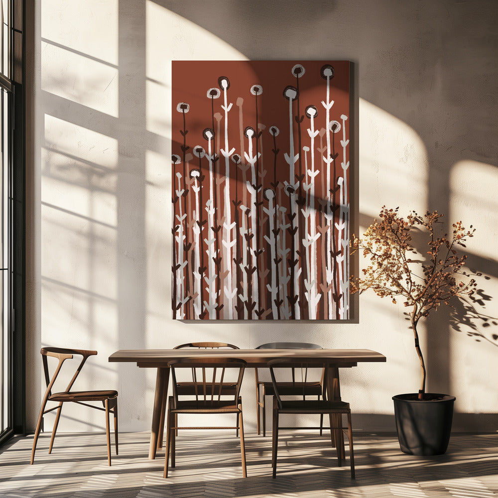 Grillige stengels | Canvas