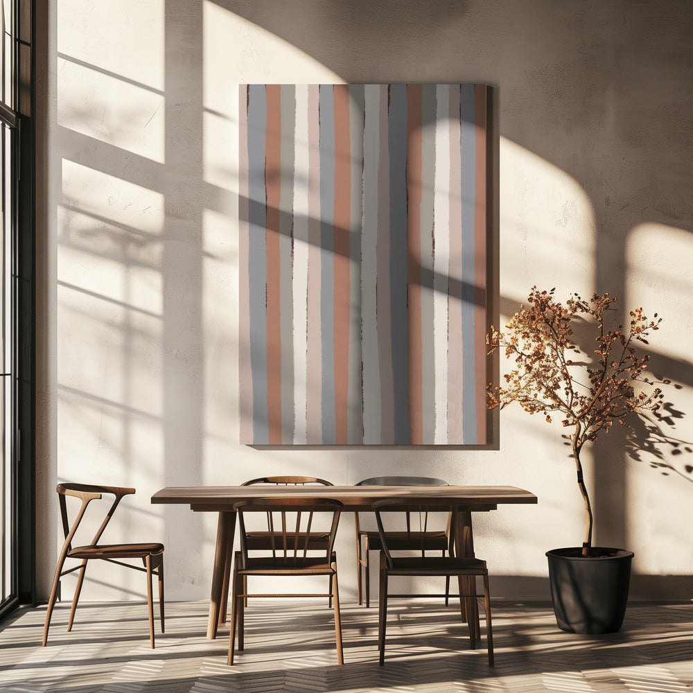 Aardse strepen | Canvas
