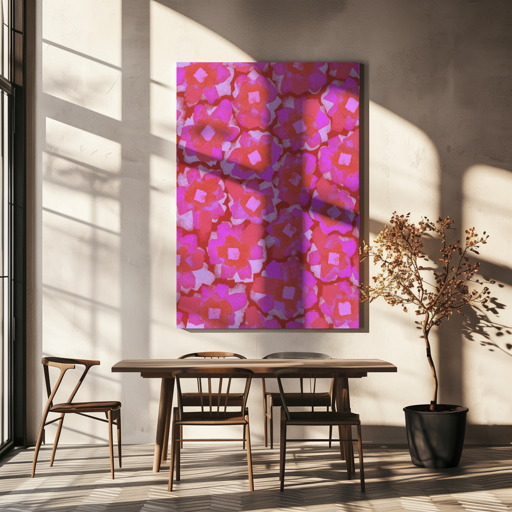Bloemen van Passie | Canvas