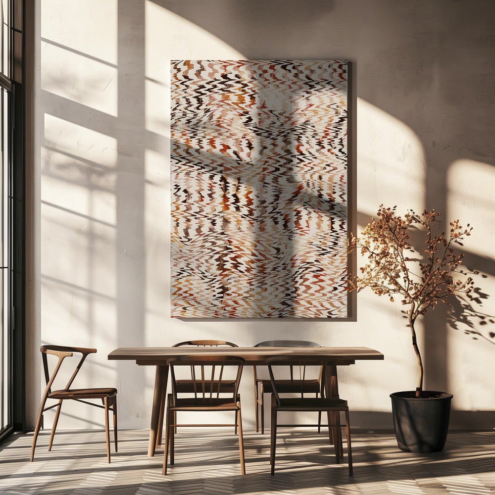 Geribbeld wandtapijt | Canvas