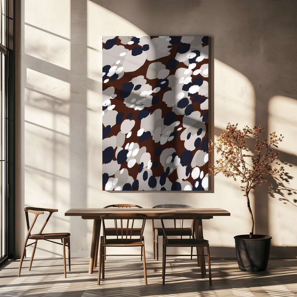 Abstracte Dotscape | Canvas