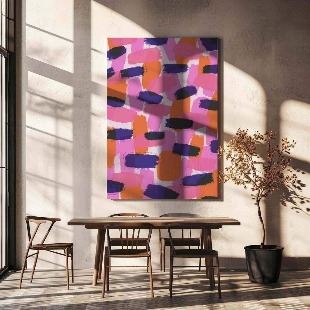 Levendige penseelstreken | Canvas