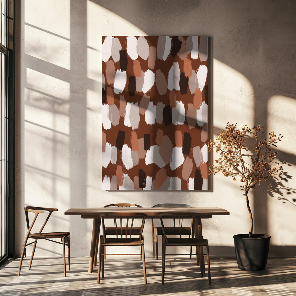 Aardse penseelstreken | Canvas
