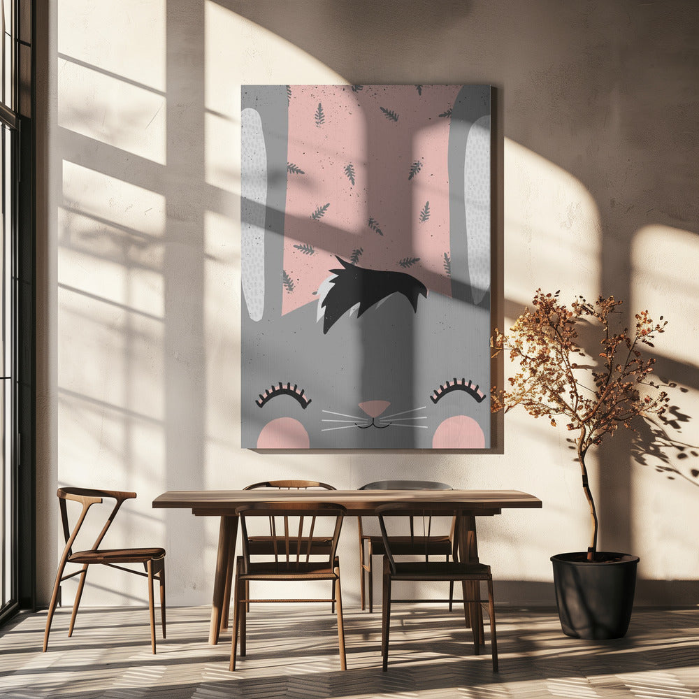 Speelse Bunny Bliss | Canvas