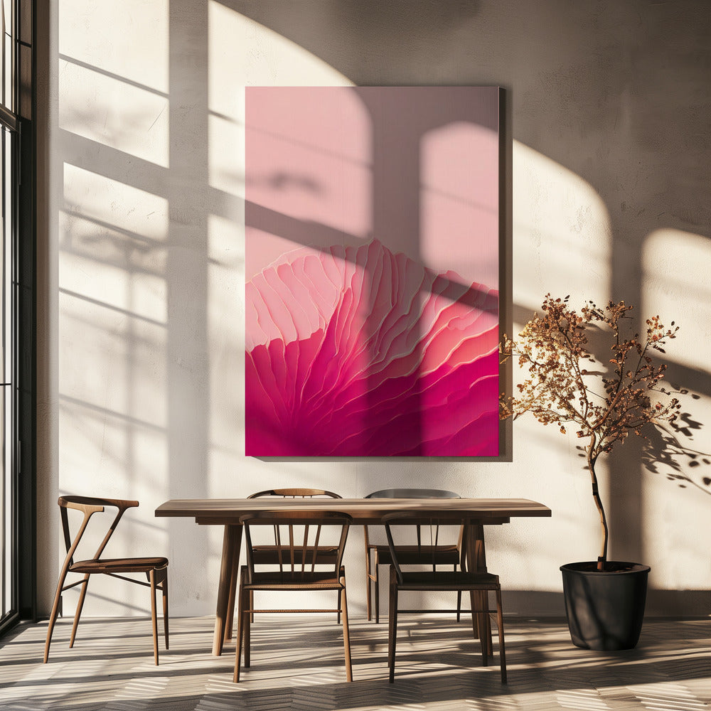 Bloemblaadjesgolven | Canvas