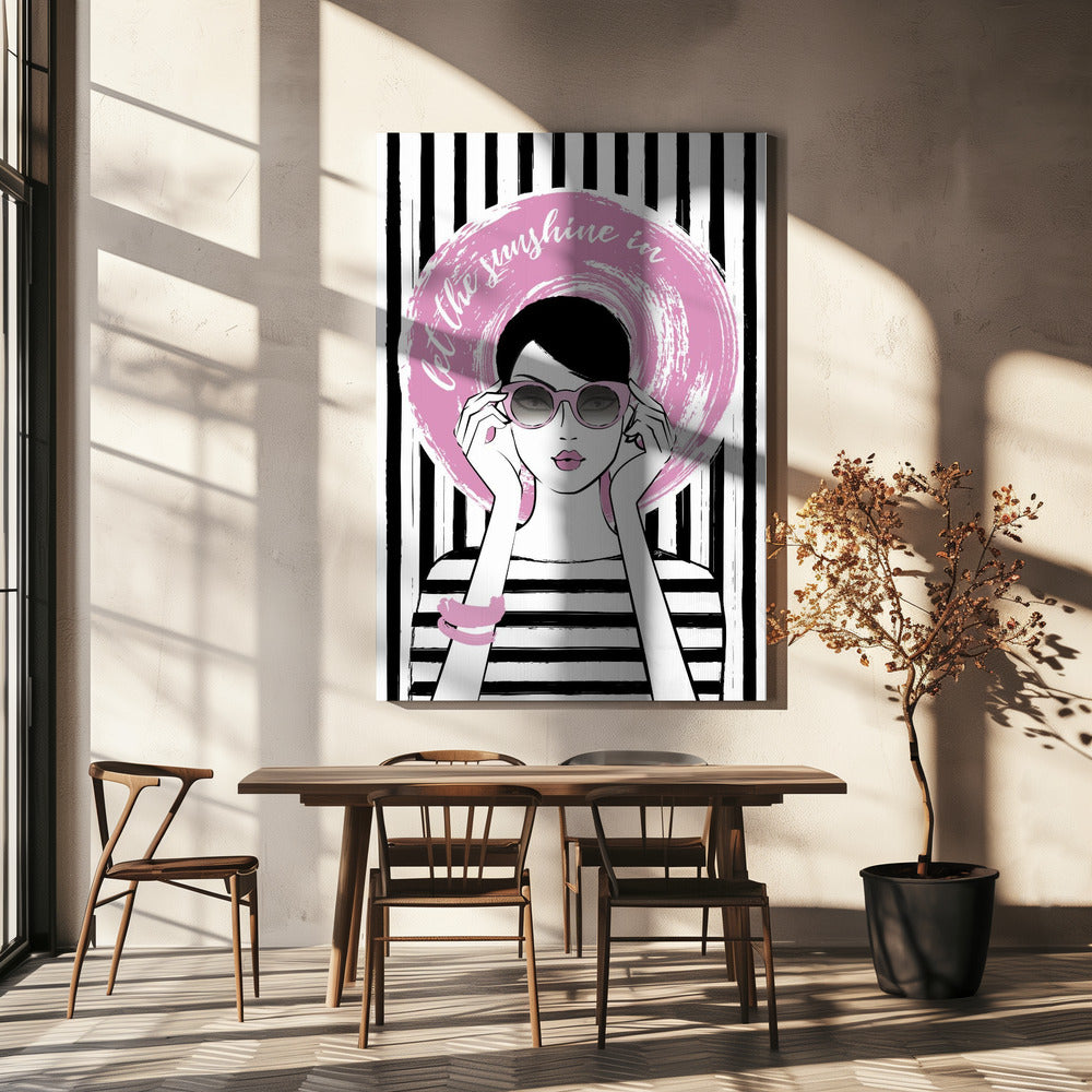 Roze zonnebril Vibe | Canvas