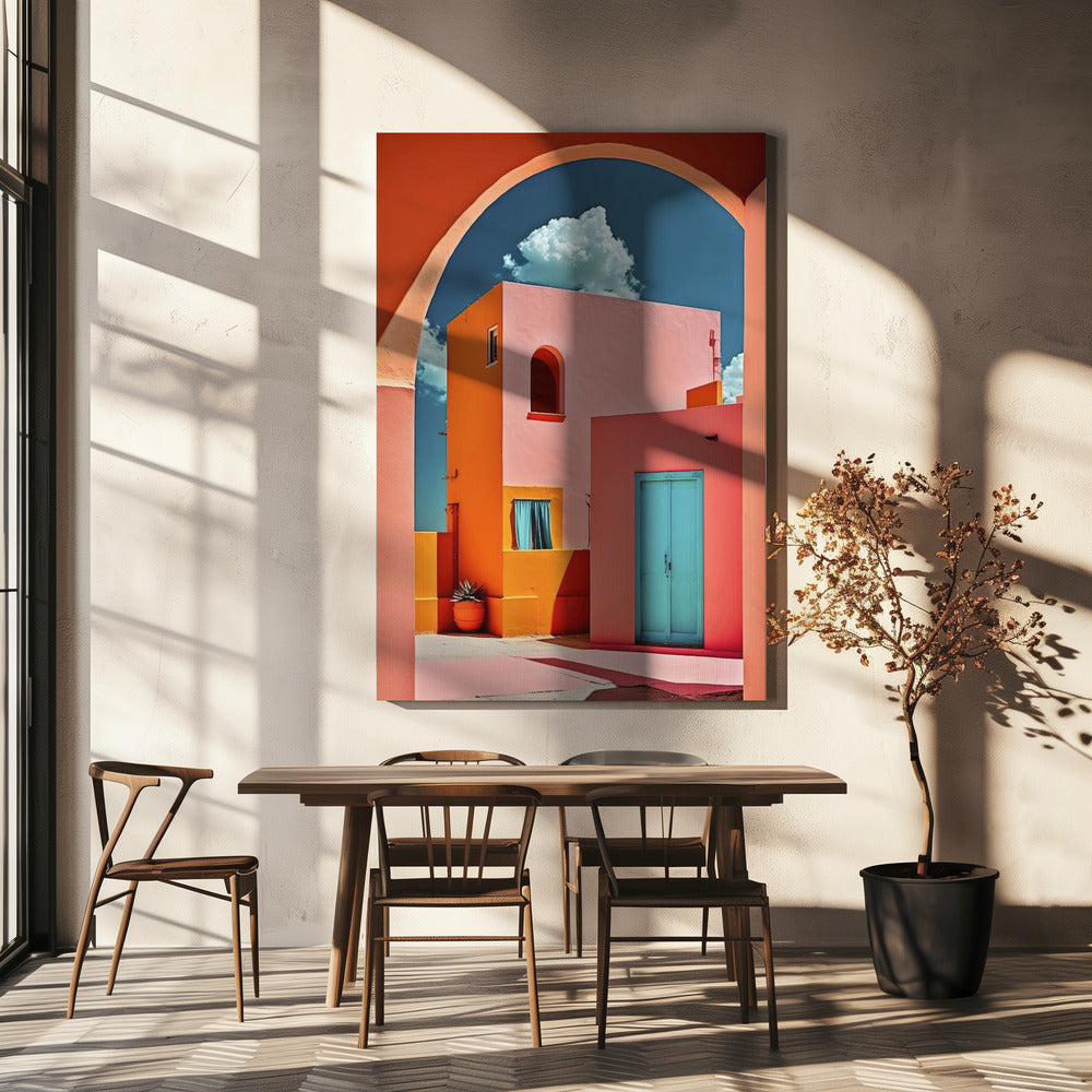 Levendige boogscène | Canvas
