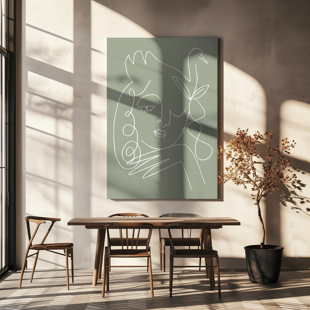 Woman Green | Canvas