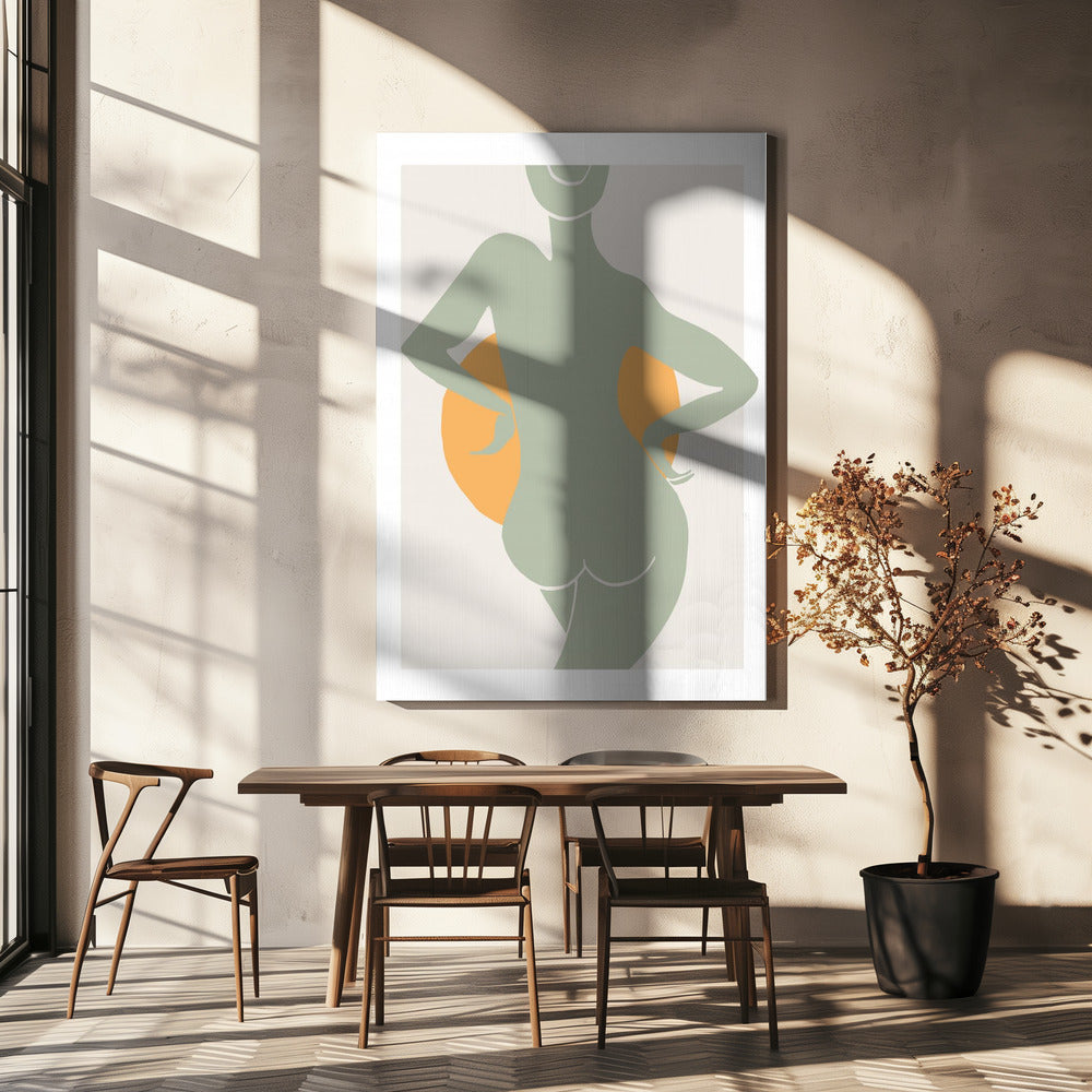 Groene Vrouw | Canvas