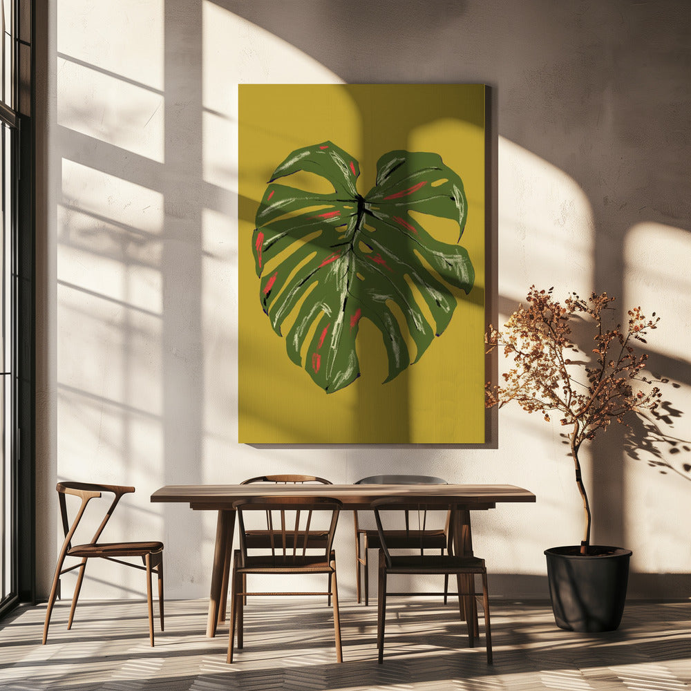 Monstera Bladgroen | Canvas