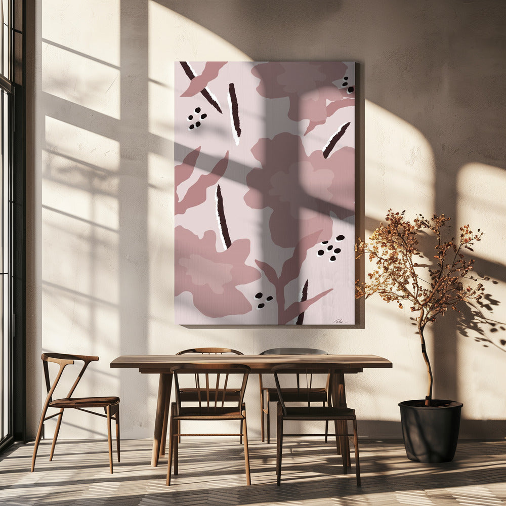 Bloemen Rood | Canvas