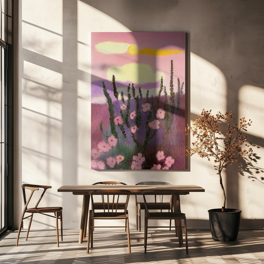 Woestijnbloesemzonsopgang | Canvas