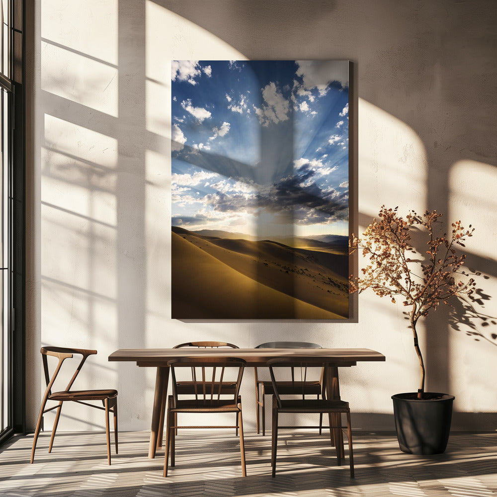 Woestijnstralen | Canvas