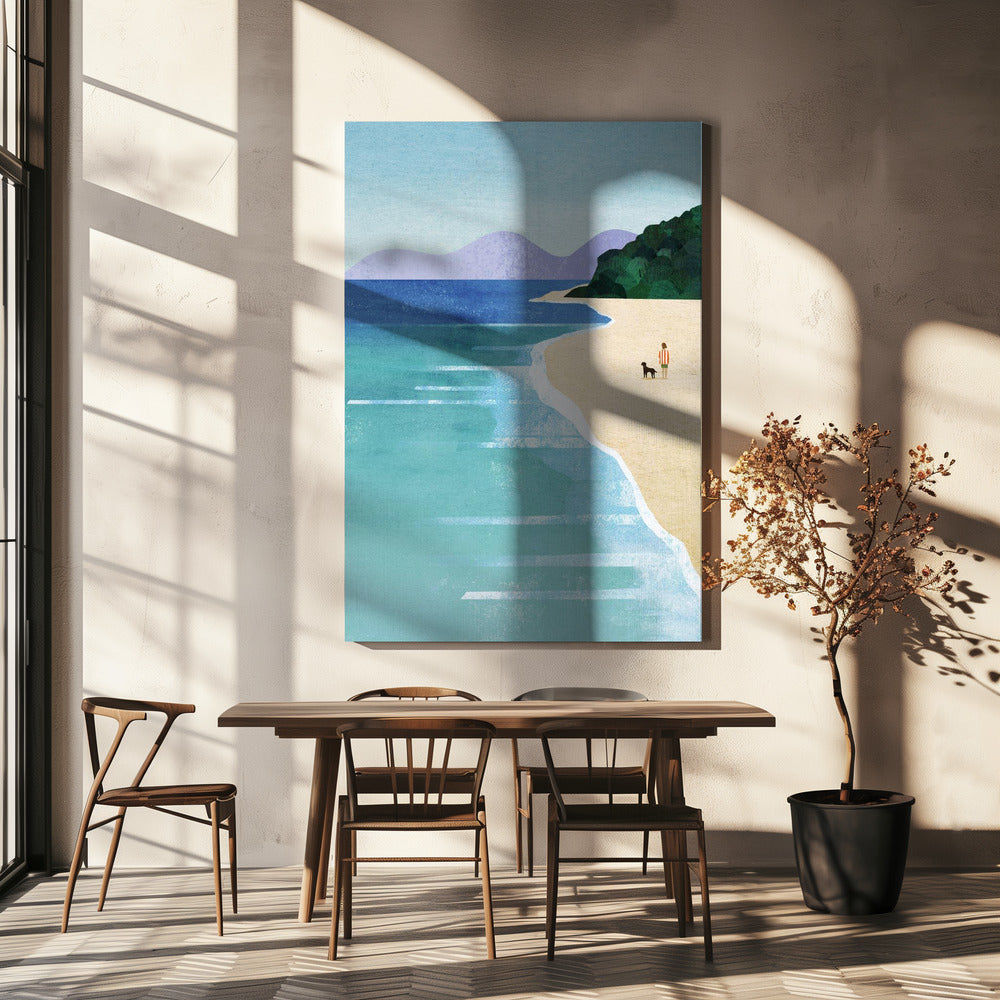 Strandmeisje iii | Canvas