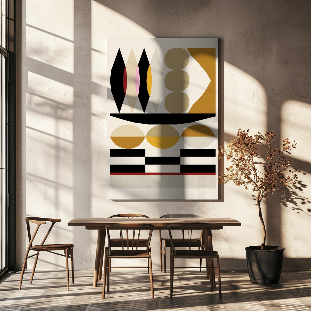 Abstracte compositie 25 | Canvas