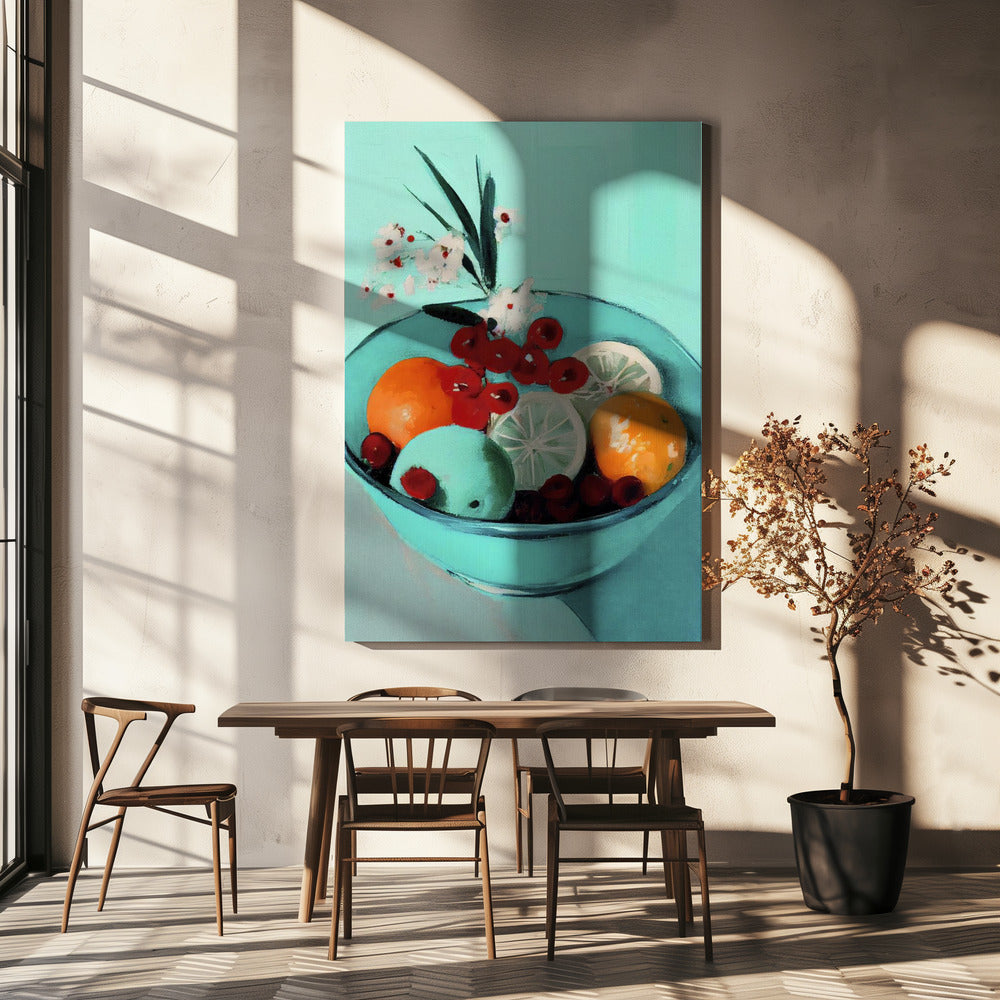 Levendige fruitschaal | Canvas