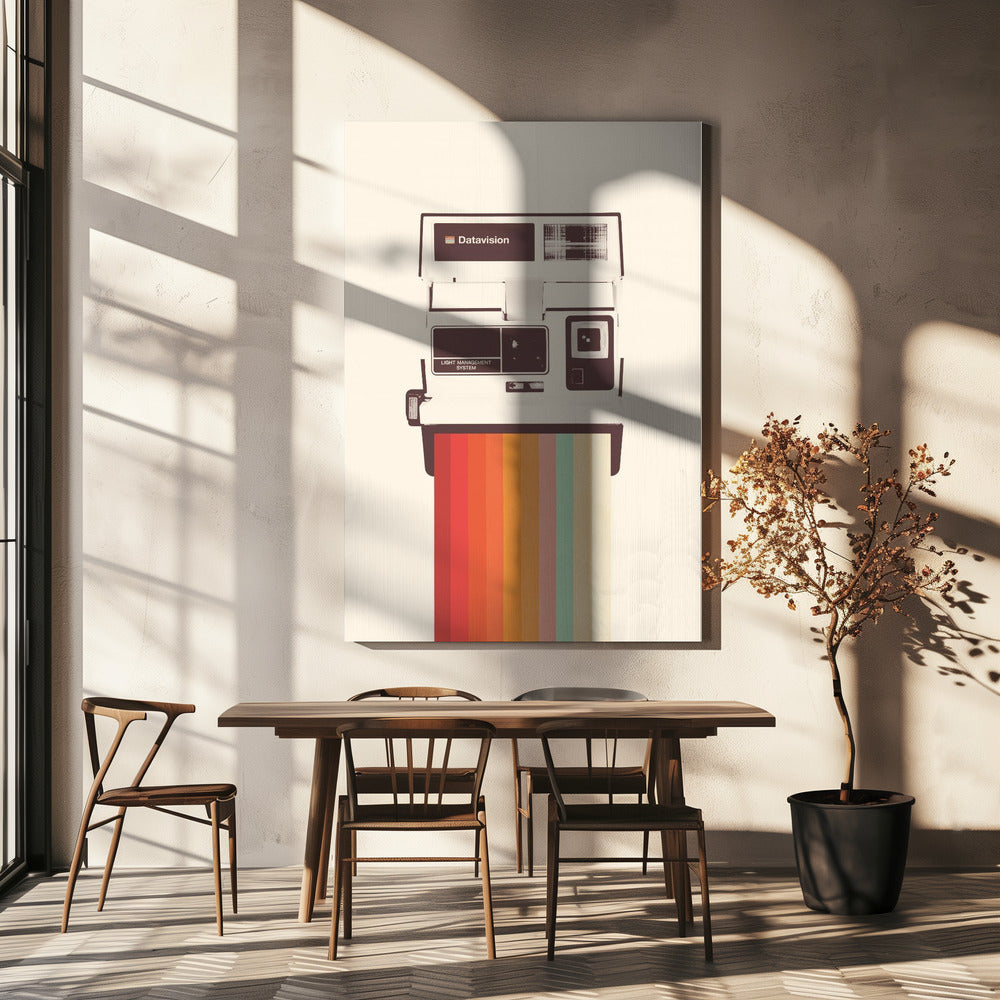 Instant Camera Regenboog | Canvas