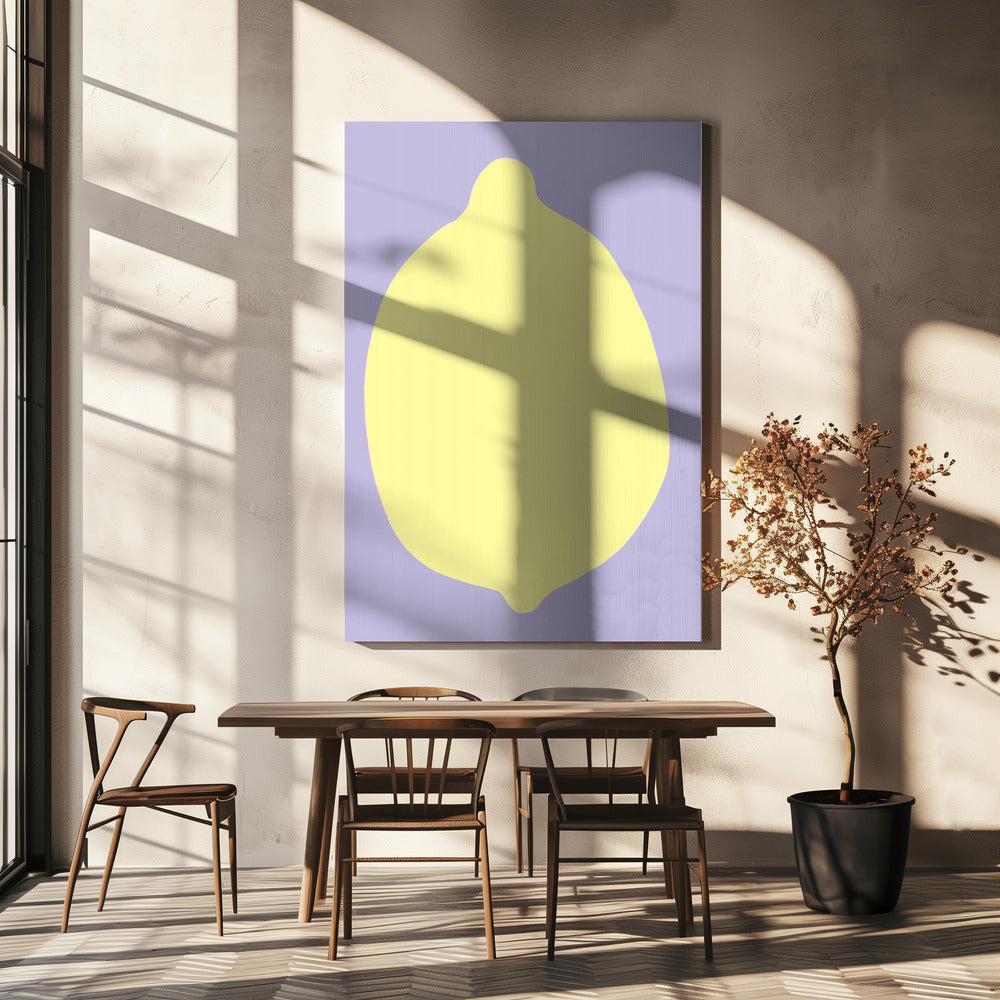 Citroen op Lavendel | Canvas