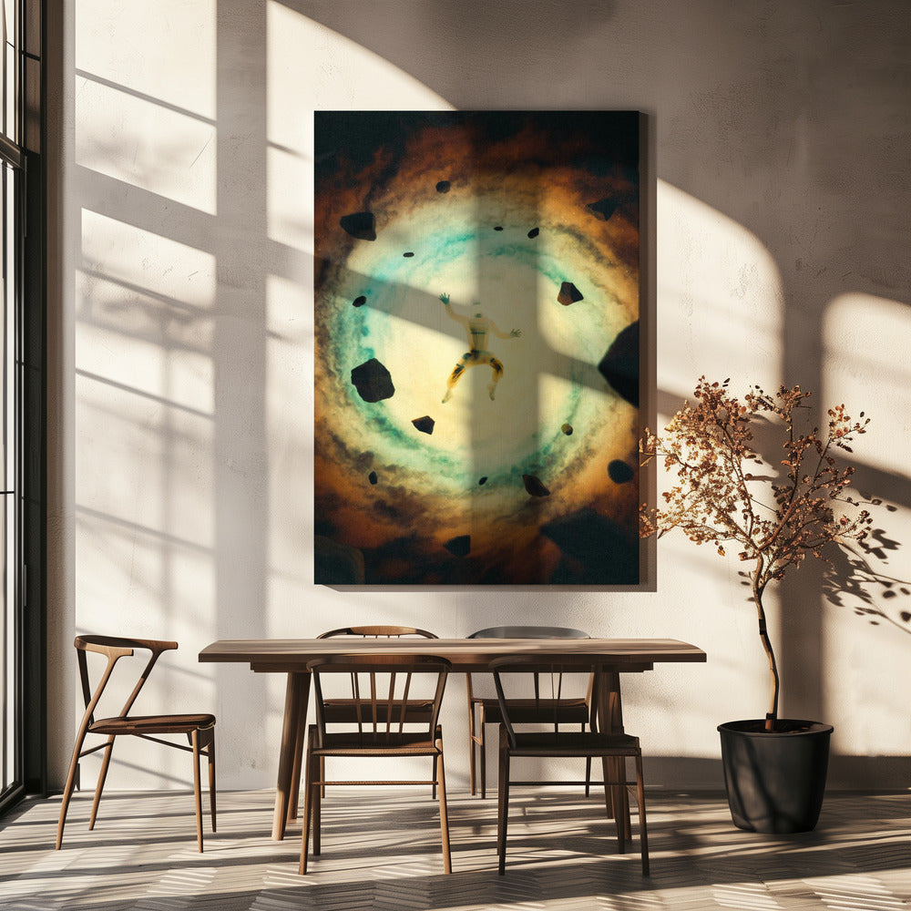 Achterop raken | Canvas
