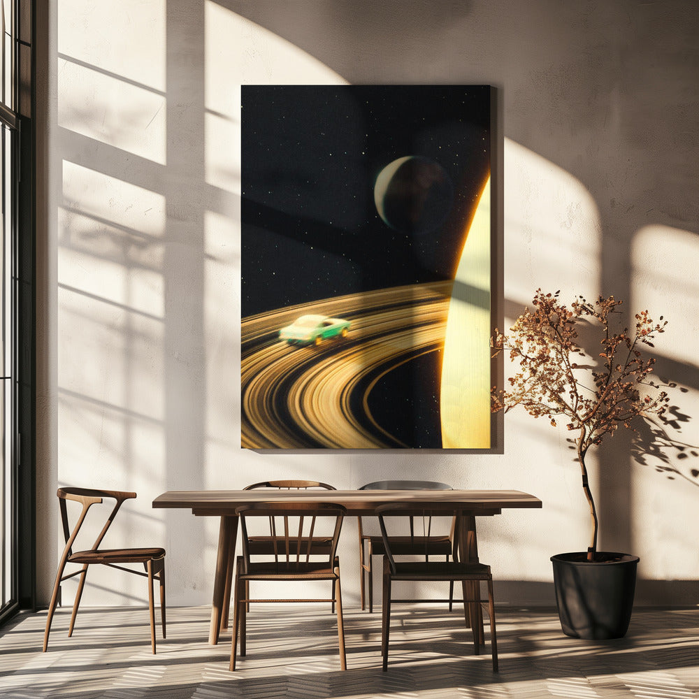 Saturnus Snelweg | Canvas