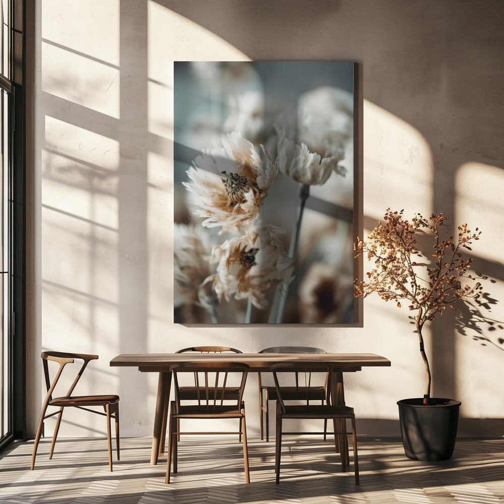 Fluisterende Bloemblaadjes | Canvas