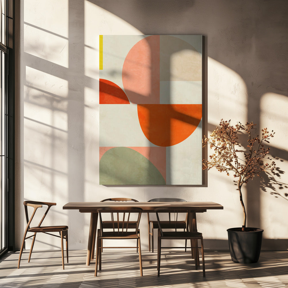 Zomercirkels22 2 V | Canvas