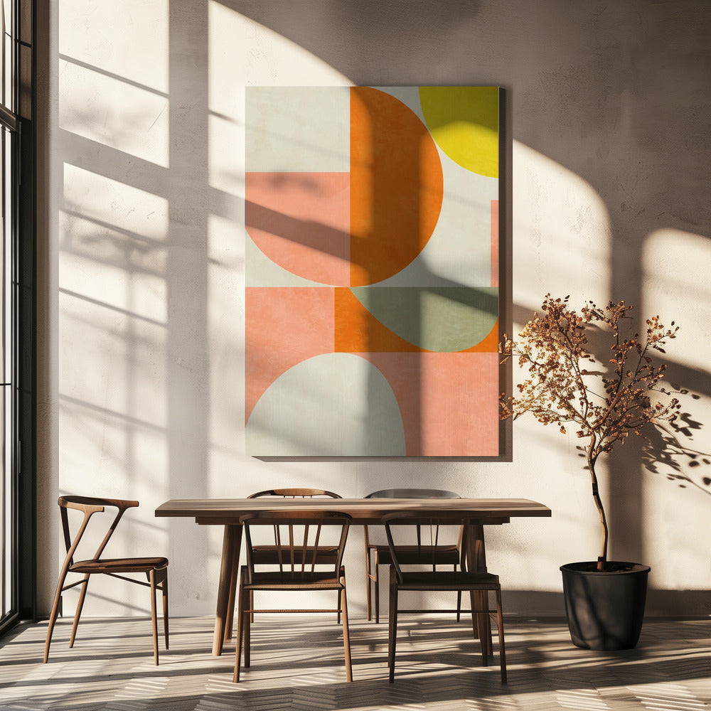 Zomercirkels22 3 V | Canvas
