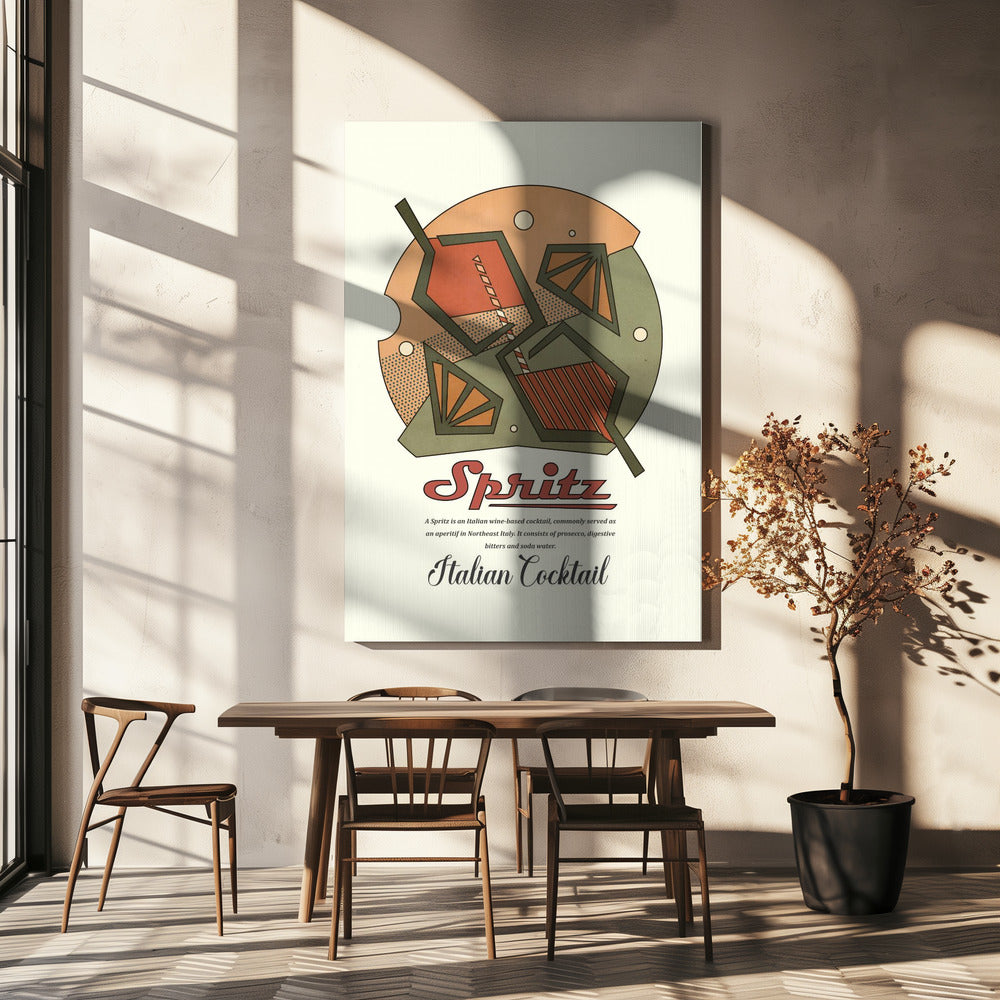 Geometrische spritzprint | Canvas