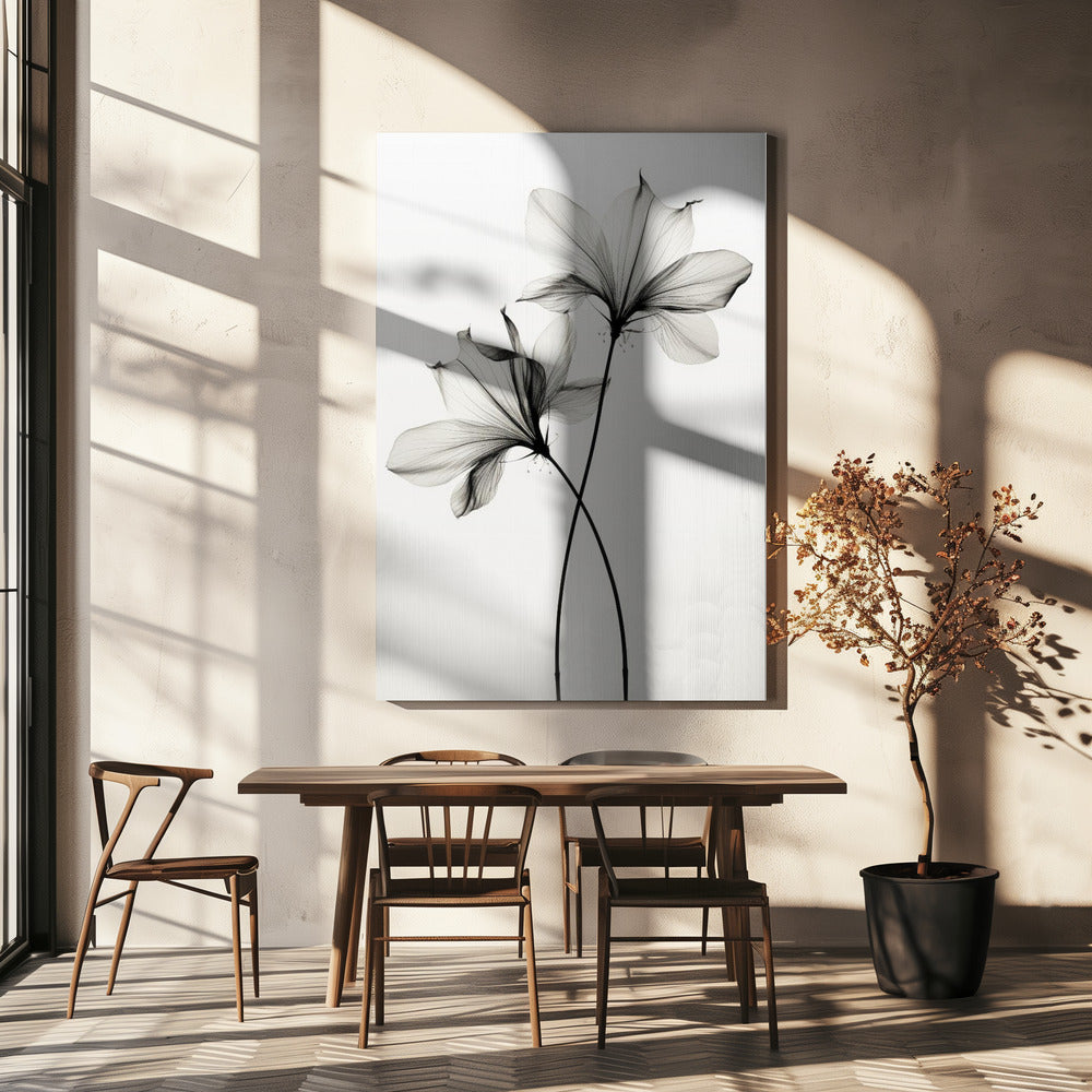 Fluisteringen van bloemblaadjes | Canvas
