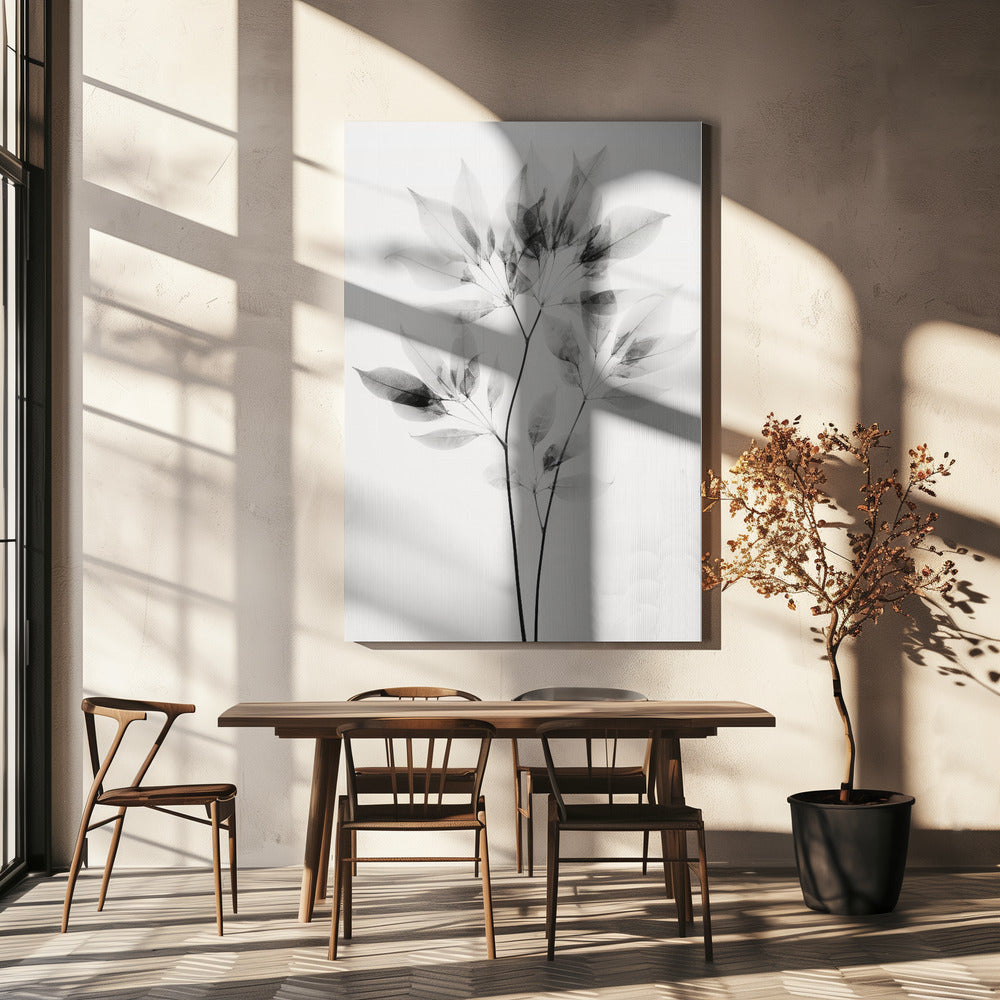 Transparante bladeren | Canvas