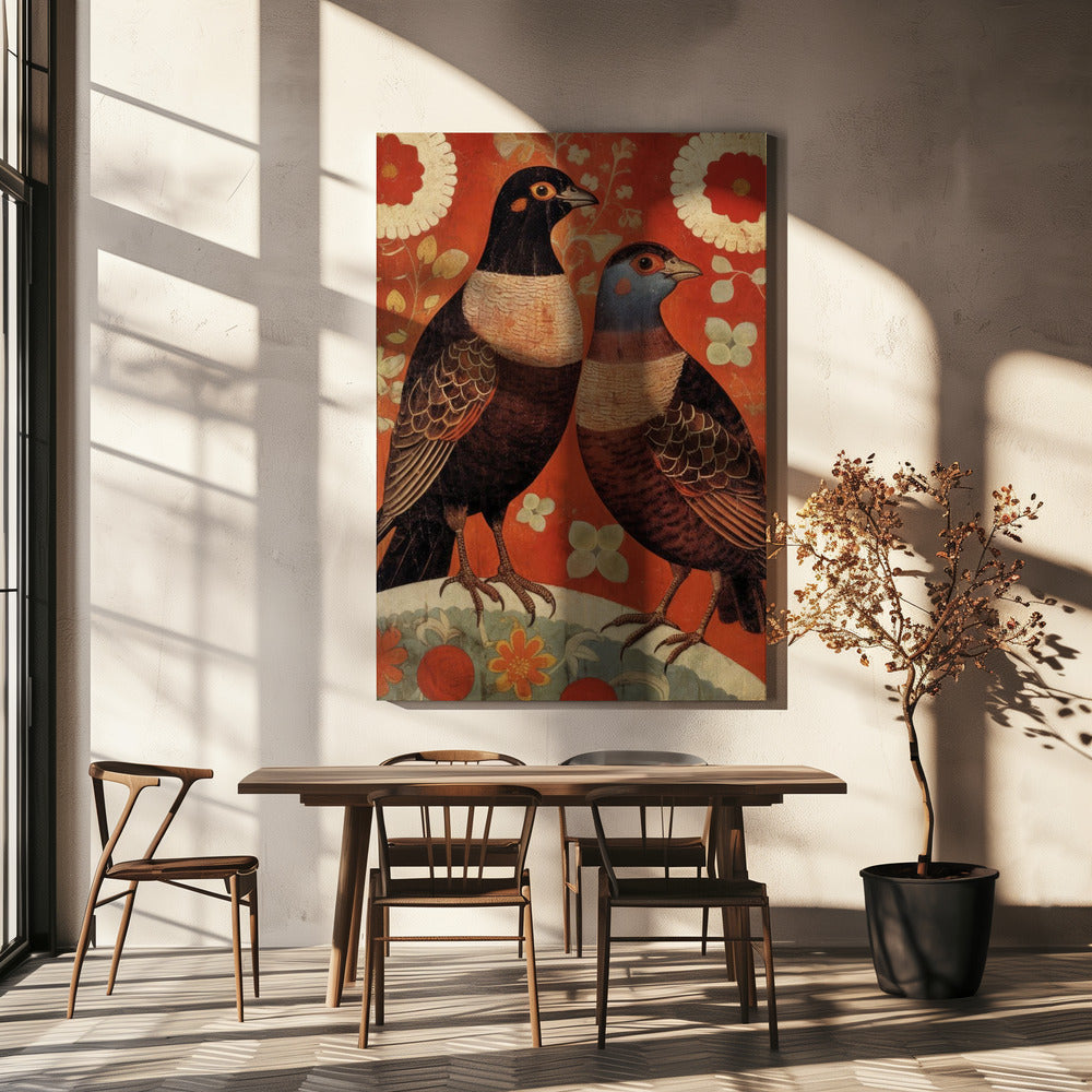 Vogele elegantie | Canvas