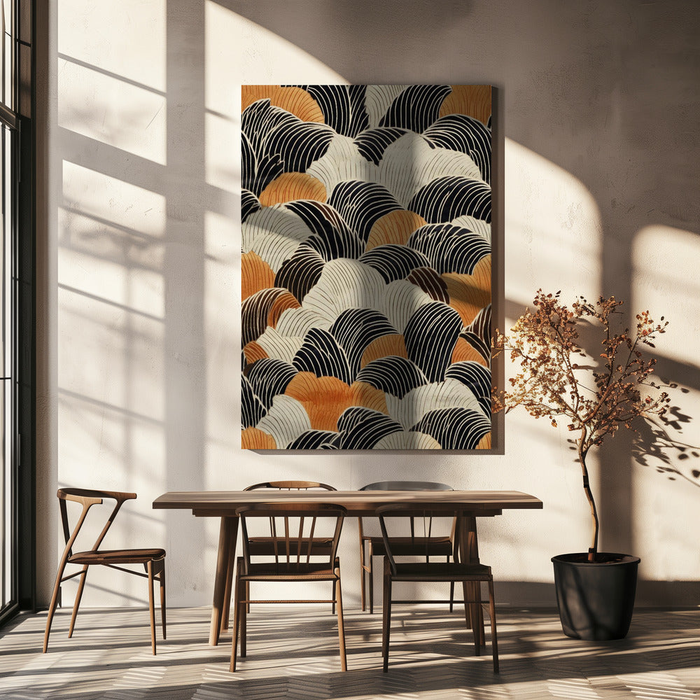 Vloeiende golven | Canvas