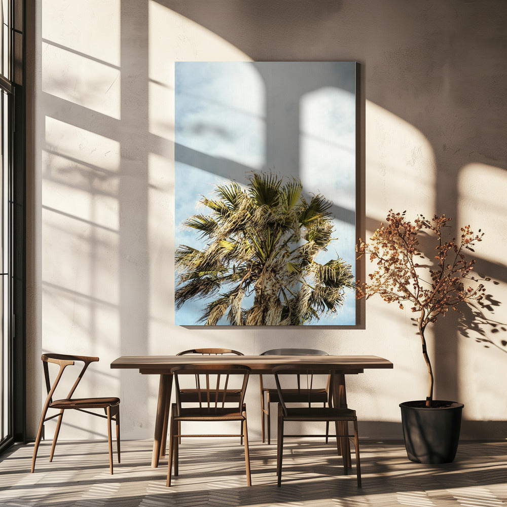 Zonovergoten bladeren | Canvas