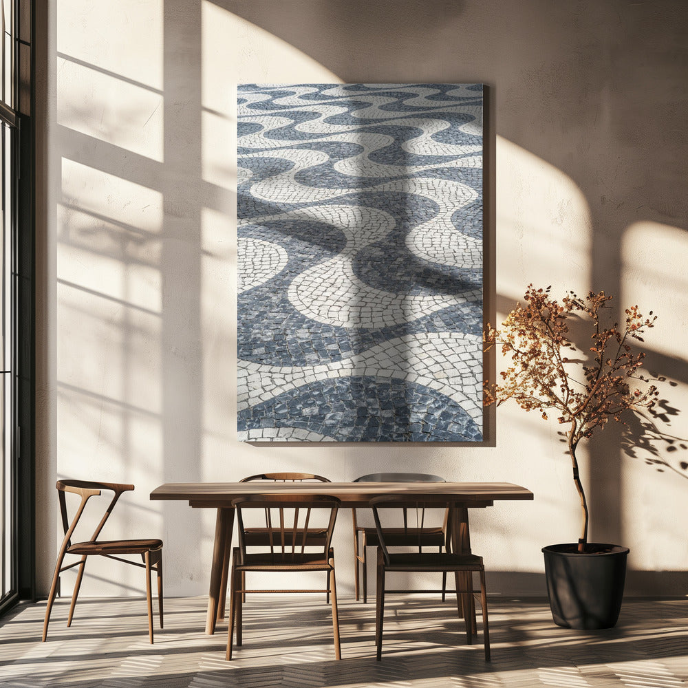 Pad van golvende stenen | Canvas