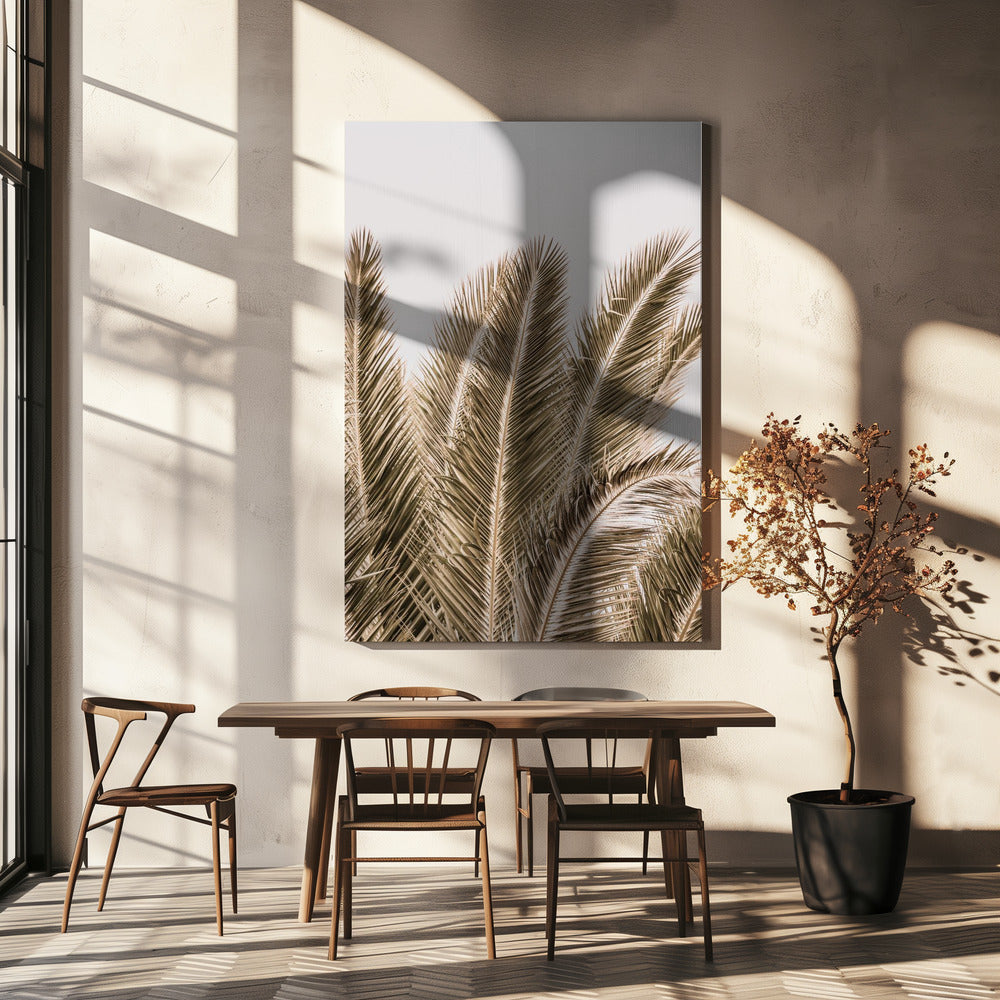 Winderige palmen | Canvas