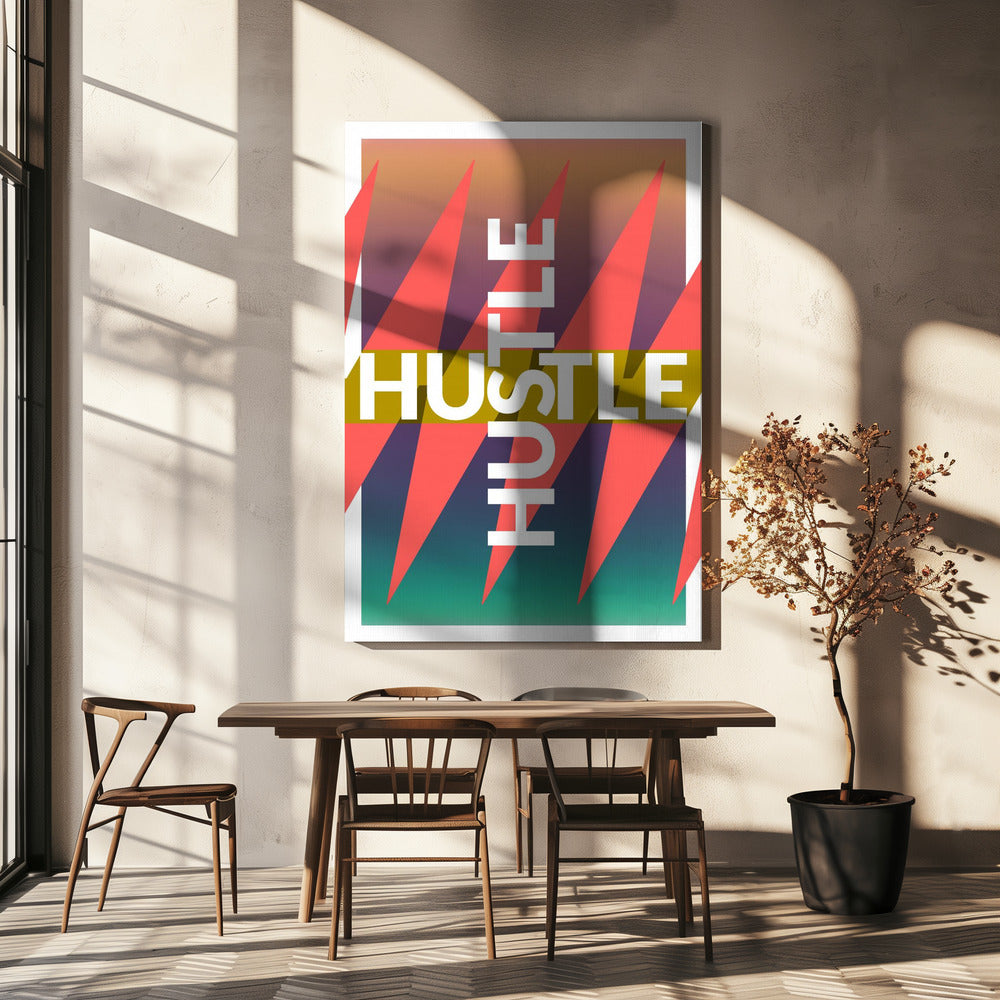 Kleurrijke drukte | Canvas