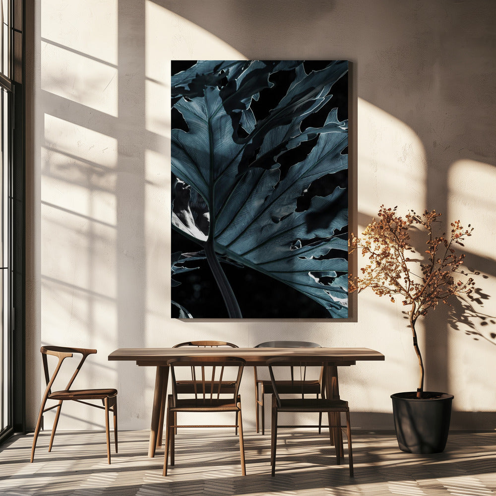 Bladrijk schaduwlandschap | Canvas