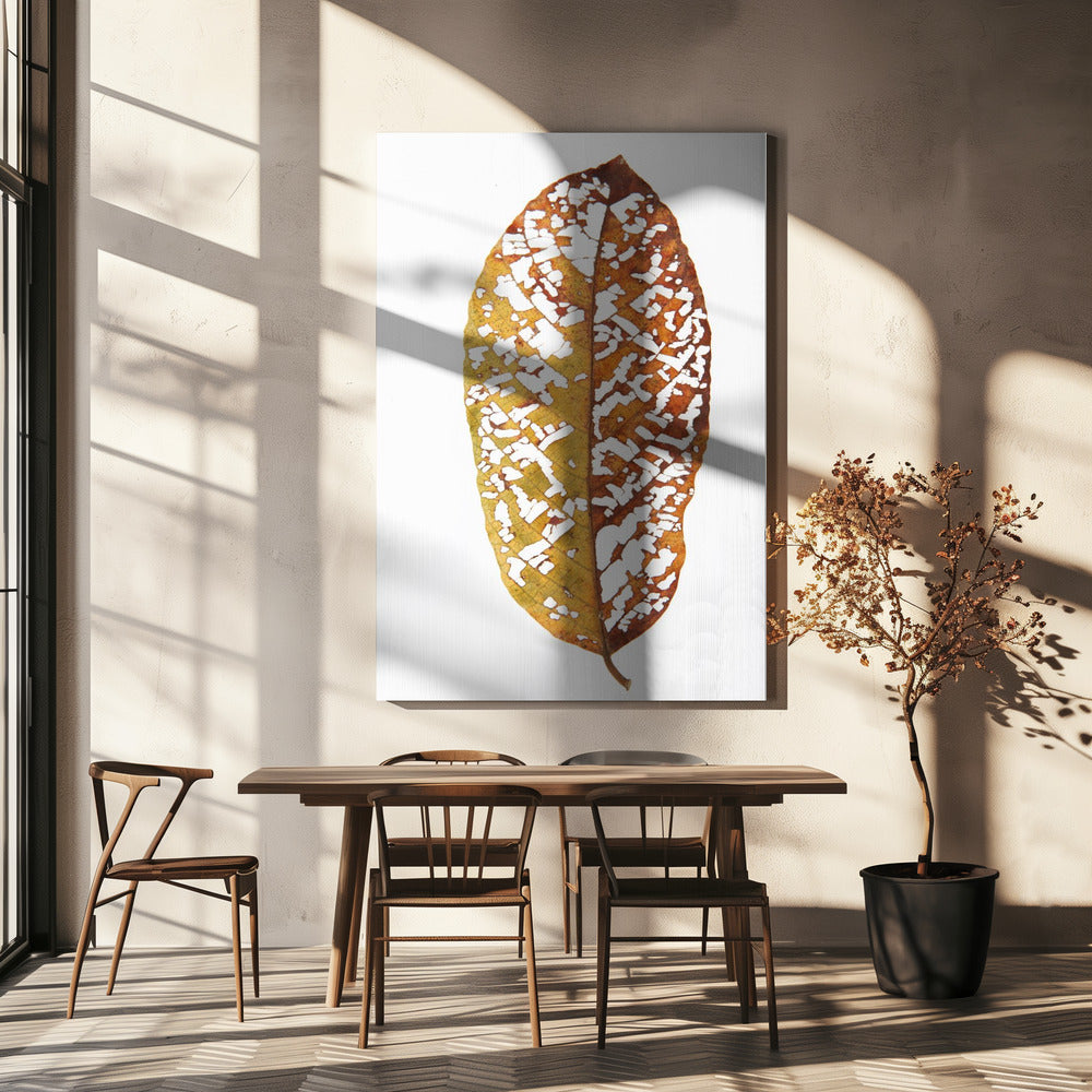 Vervaagd gebladerte kant | Canvas