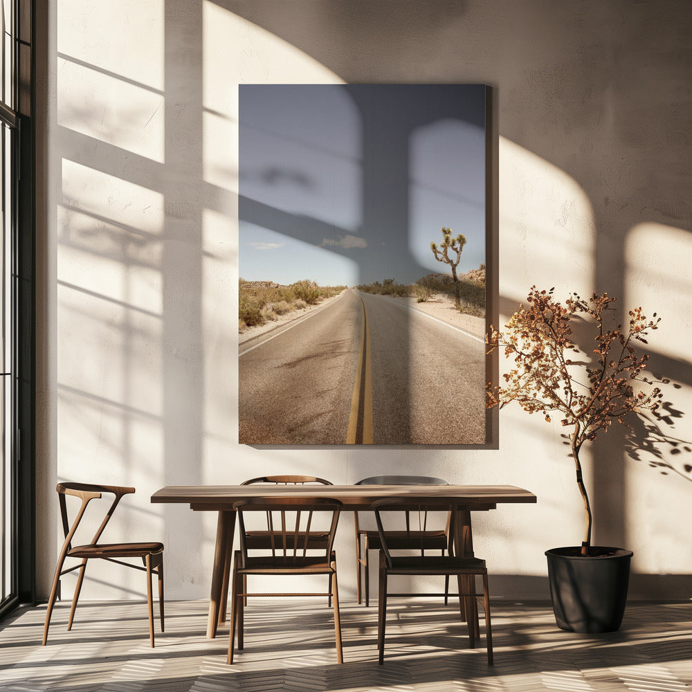 Verlaten snelweg | Canvas