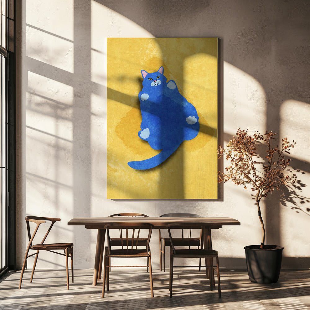 Dikke kat | Canvas