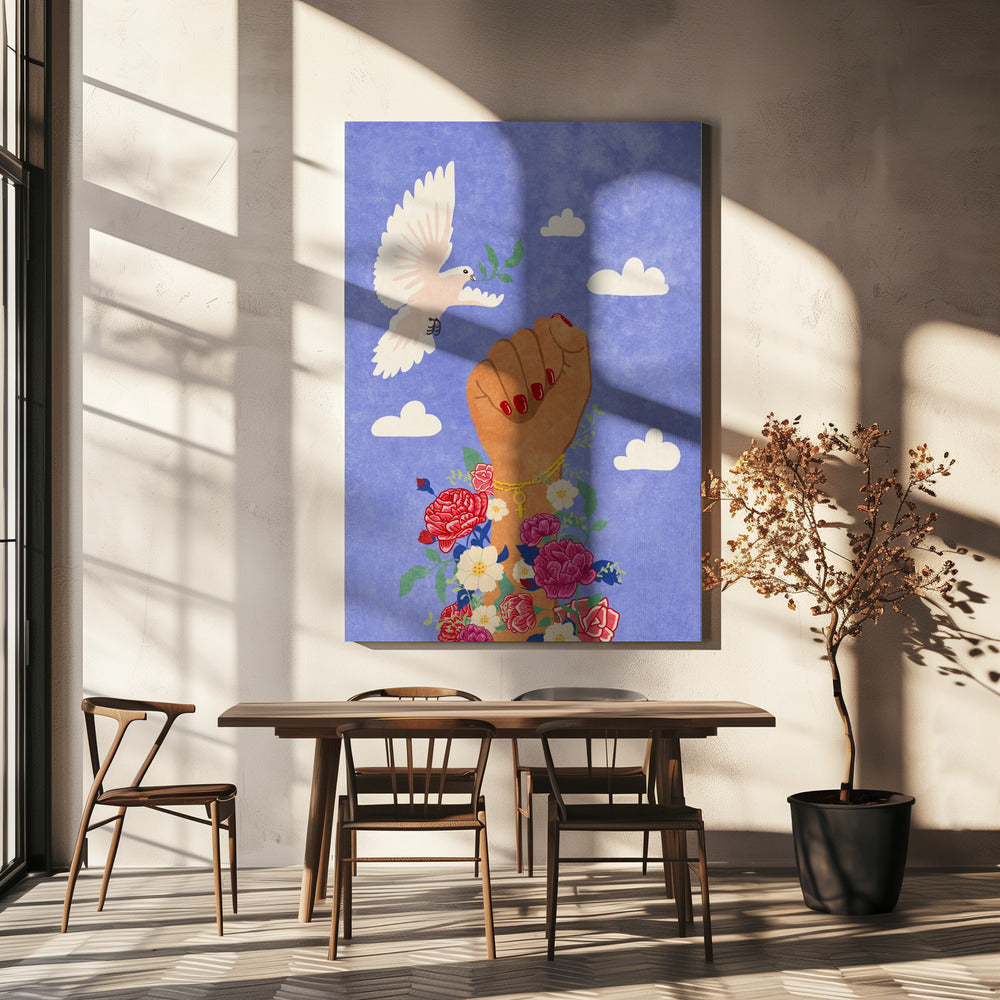 Feministische Vuist | Canvas