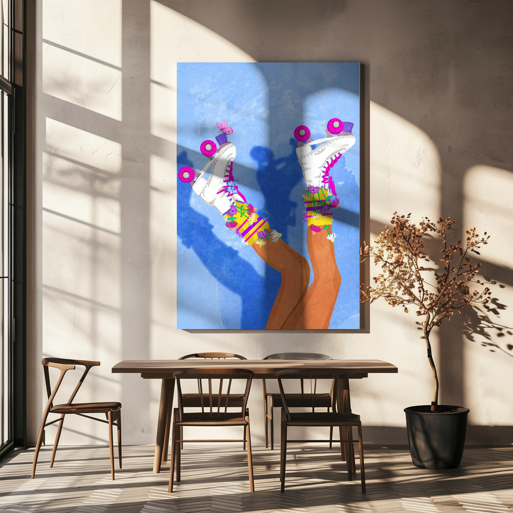 Skate als een meisje | Canvas