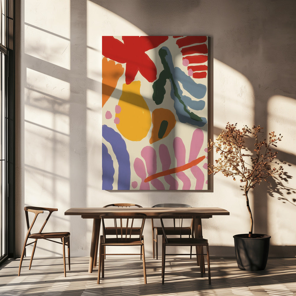Levendige vormen | Canvas