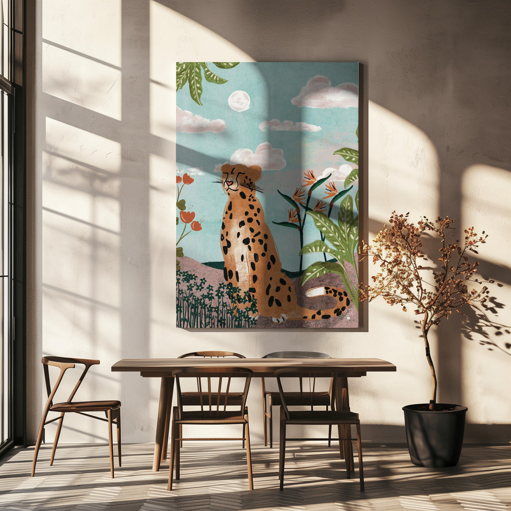 Luipaard in de jungle Erum Khalili.png | Canvas