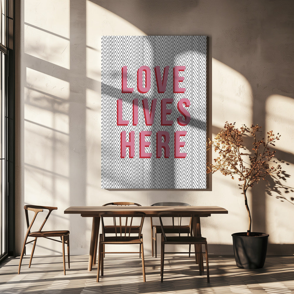Liefde woont hier | Canvas