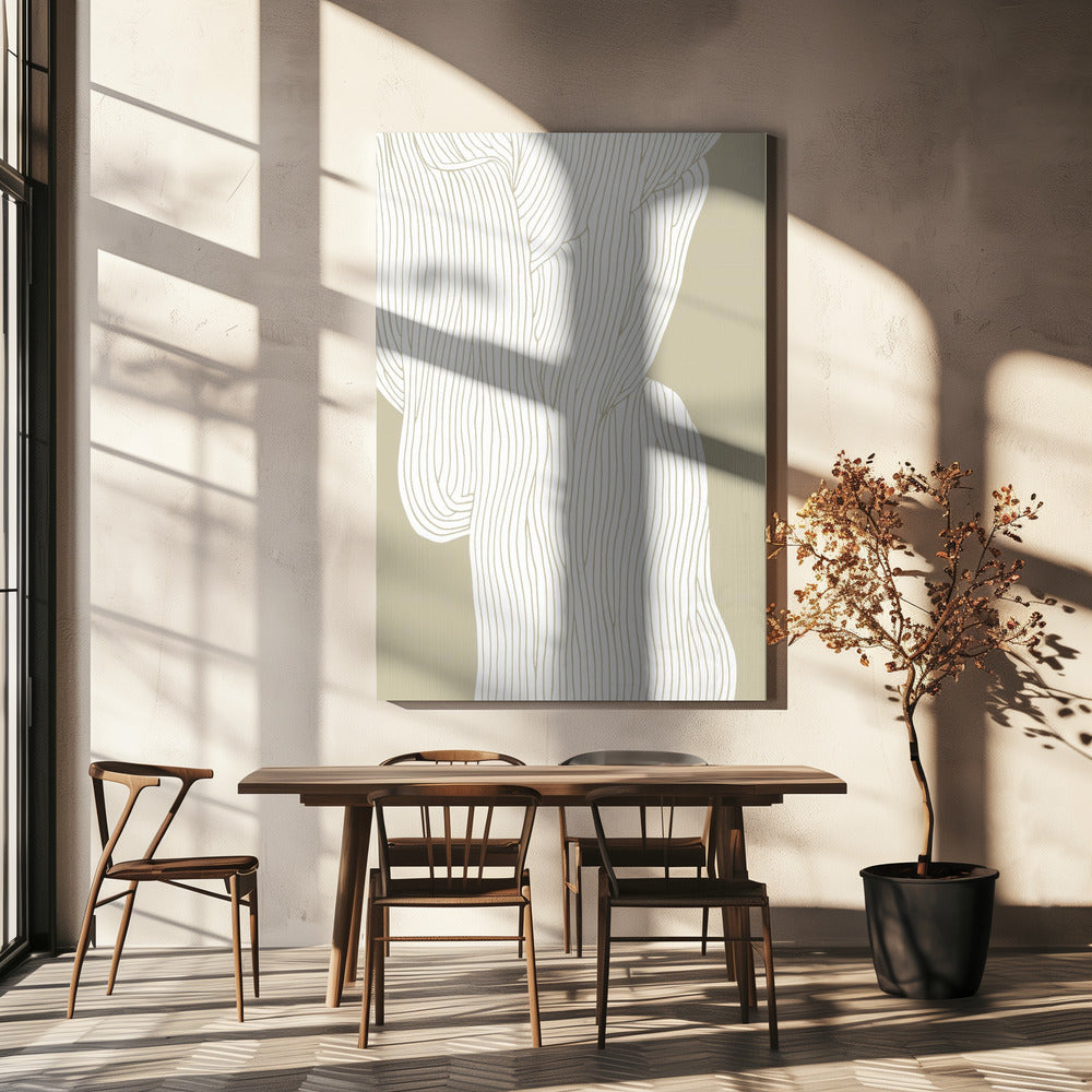 Vloeiende lijnharmonie | Canvas
