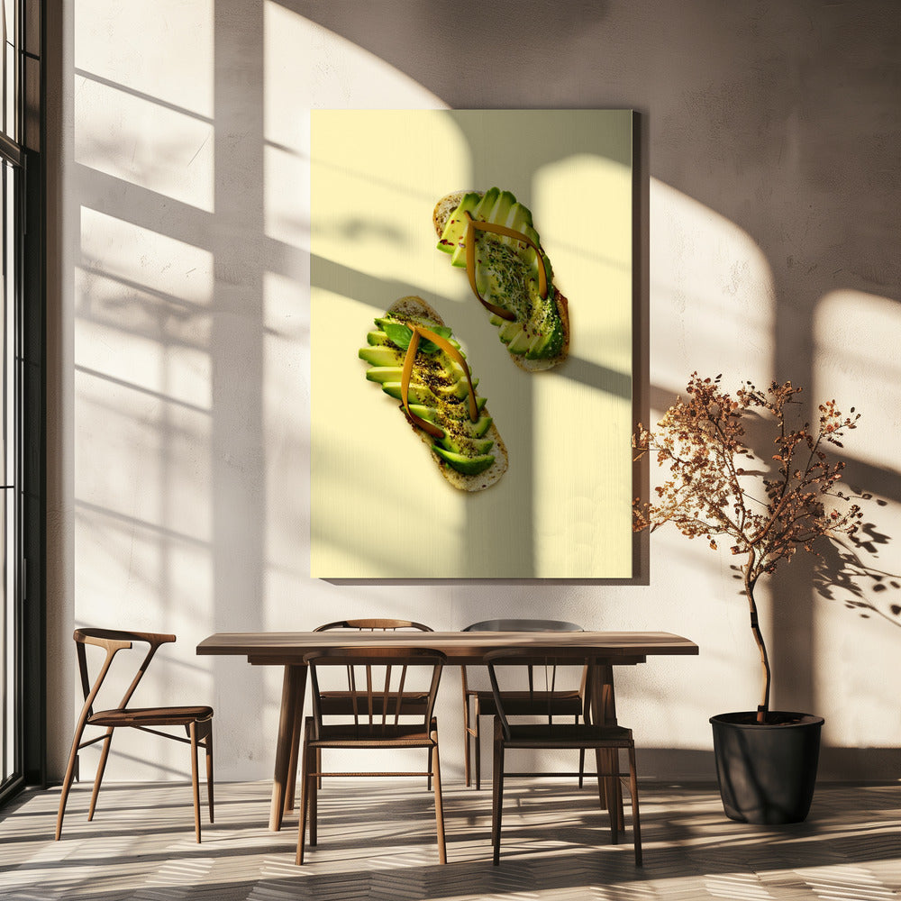 Avocadopantoffels | Canvas