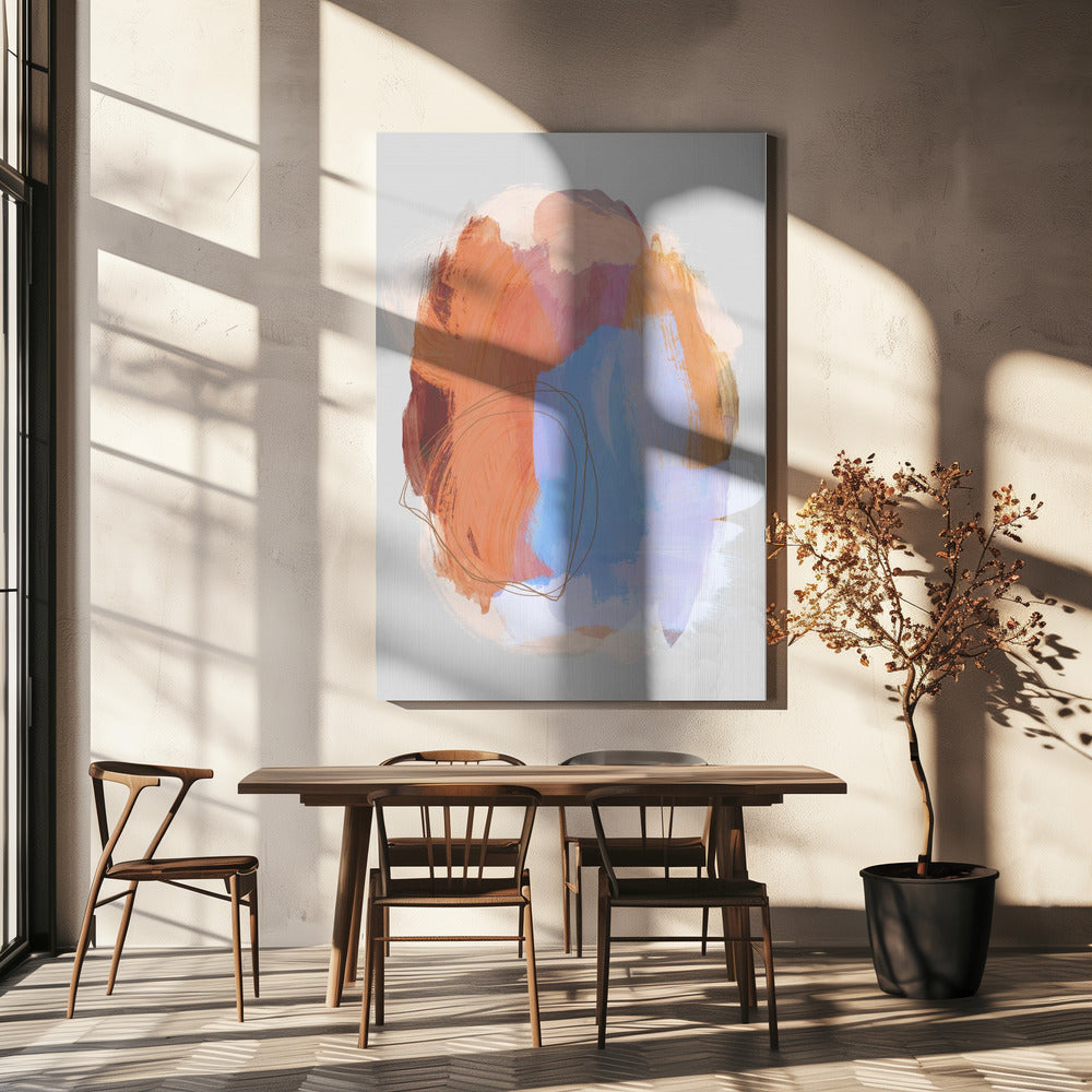 Abstracte penseelstreken 38Z | Canvas