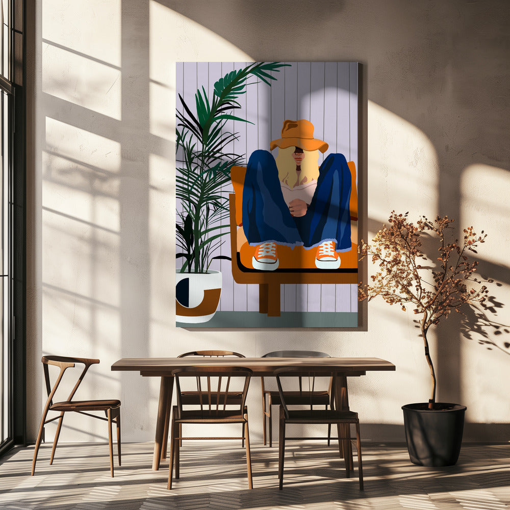 Retro Lounge Vibes | Canvas