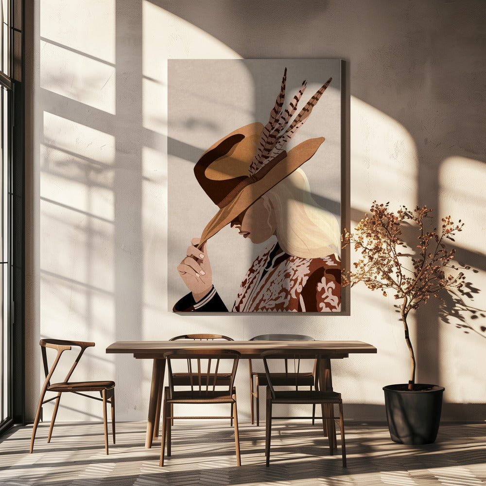 Gevederde elegantie | Canvas